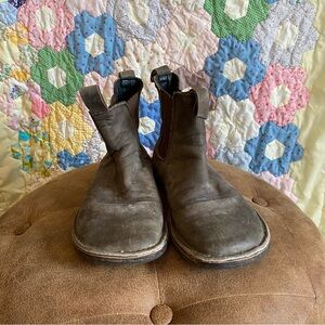 Brown Davinci Leather Boots barefoot Chelsea Boots